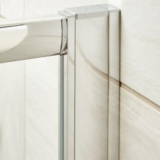 Hudson Reed 1900mm Shower Door Profile Extension Kit - Polished Chrome (Pack of 2)