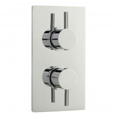 Hudson Reed Quest Series FII Concealed Shower Valve Dual Handle - Chrome