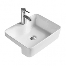 Hudson Reed Semi Recessed Basin 480mm Wide - 1 Tap Hole