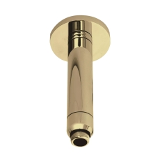 Hudson Reed Round Ceiling-Mounted Arm 165mm Length - Brushed Brass