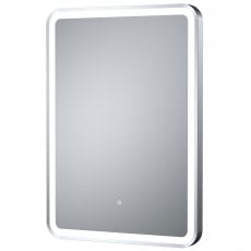 Hudson Reed Silver Framed Bathroom Mirror with Touch Sensor 700mm H x 500mm W