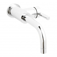 Hudson Reed Tec Single Lever Side Action Basin Mixer Tap Wall Mounted - Chrome