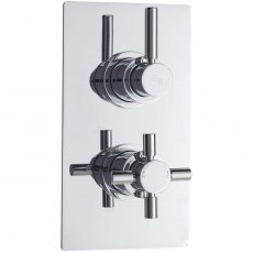 Hudson Reed Tec Pura Concealed Shower Valve with Diverter Dual Handle - Chrome