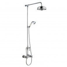 Hudson Reed Thermostatic Bar Mixer Shower Kit with Handset and Fixed Head