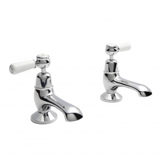 Hudson Reed Topaz Lever Bath Taps Pair - Chrome