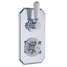 Hudson Reed Topaz Twin Concealed Shower Valve Dual Handle - Chrome