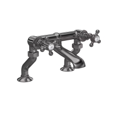 Hudson Reed Topaz Bath Filler Tap Pillar Mounted - Brushed Pewter