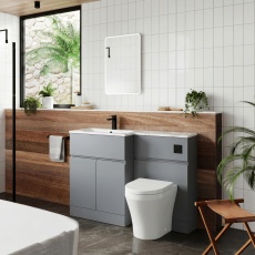 Hudson Reed Urban 1100mm 2-Door 1-Drawer Combination Vanity Basin and Toilet Unit