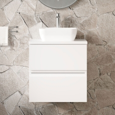 Hudson Reed Urban 500mm 2-Drawer Wall Hung Vanity Unit with Countertop