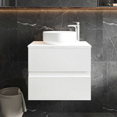 Hudson Reed Urban 600mm 2-Drawer Wall Hung Vanity Unit with Countertop