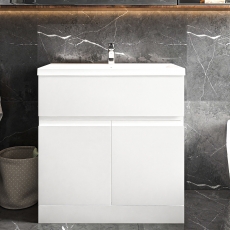 Hudson Reed Urban 800mm 2-Door 1-Drawer Floor Standing Vanity Unit