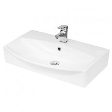 Hudson Reed Vessel Sit-On Countertop Basin 600mm Wide - 1 Tap Hole