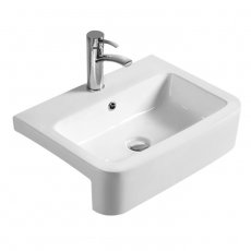 Hudson Reed Semi Recessed Basin 570mm Wide - 1 Tap Hole