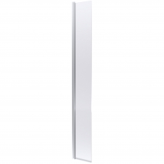 Hudson Reed Concealed Hinged Wet Room Flipper Panel 300mm Wide 8mm Glass - Polished Chrome