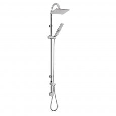 Hudson Reed Worth Shower Kit with Fixed Head and Pencil Handset - Chrome