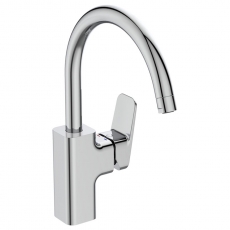 Ideal Standard Ceraplan High Tubular Spout Kitchen Sink Mixer Tap - Chrome