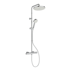 Ideal Standard Ceratherm T25N Dual Thermostatic Bar Shower Valve with Shower Kit + Fixed Head