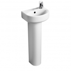Ideal Standard Concept Arc Handrinse Basin and Full Pedestal Right Handed 350mm Wide