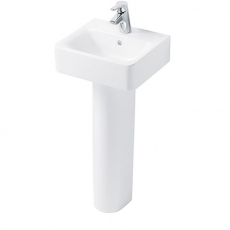 Ideal Standard Concept Cube Handrinse Basin and Full Pedestal 400mm Wide 1 Tap Hole