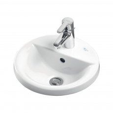 Ideal Standard Concept Sphere Countertop Basin 480mm Wide 1 Tap Hole