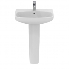 Ideal Standard I.Life A Basin and Full Pedestal 600mm Wide - 1 Tap Hole