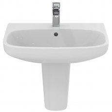 Ideal Standard I.Life A Basin and Semi Pedestal 600mm Wide - 1 Tap Hole