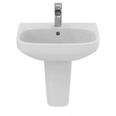 Ideal Standard I.Life A Basin and Semi Pedestal 500mm Wide - 1 Tap Hole