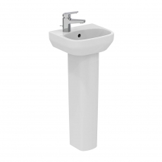 Ideal Standard I.Life A Basin and Full Pedestal 350mm Wide - 1 LH Tap Hole