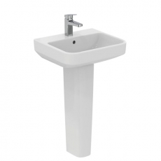 Ideal Standard I.Life B Basin and Full Pedestal 500mm Wide - 1 Tap Hole