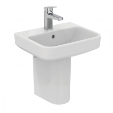 Ideal Standard I.Life B Basin and Semi Pedestal 450mm Wide - 1 Tap Hole