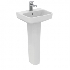 Ideal Standard I.Life B Basin and Full Pedestal 450mm Wide - 1 Tap Hole