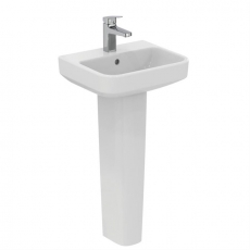 Ideal Standard I.Life B Basin and Full Pedestal 450mm Wide - 1 Tap Hole