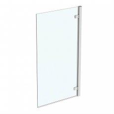 Ideal Standard I.Life Hinged RH Bathscreen 1500mm High x 815mm Wide 8mm Glass - Bright Silver