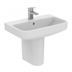 Ideal Standard I.Life S Compact Basin and Semi Pedestal 600mm Wide - 1 Tap Hole