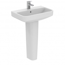 Ideal Standard I.Life S Compact Basin and Full Pedestal 550mm Wide - 1 Tap Hole