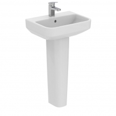 Ideal Standard I.Life S Compact Basin and Full Pedestal 500mm Wide - 1 Tap Hole