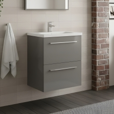 Ideal Standard i.Life S 600mm 2-Drawer Wall Hung Vanity Unit