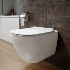 Ideal Standard Tesi Wall Hung Toilet - Slim Soft Close Seat and Cover