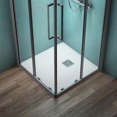 Ideal Standard Ultra Flat S+ Pure White Square Shower Tray