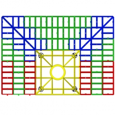 Impey Level-Grade Modular Wet Room Floor Former 1500mm x 1050mm (for Vinyl Floors) 