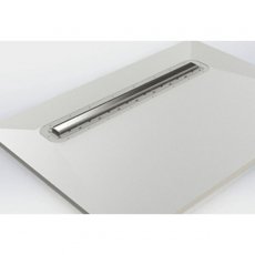 Impey Stand Alone Linear Drain 800mm Tile Insert Cover 8mm Horizontal Outlet