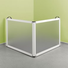 Impey Portable Folding Shower Screen 750mm High x 750mm x 750mm
