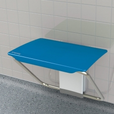 Impey Slimfold Shower Bench Sky Blue