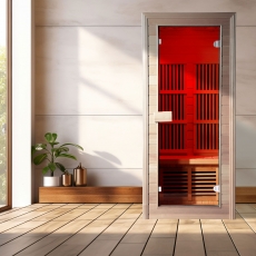 Insignia Far Infrared Square Indoor Sauna Cabin 900mm x 900mm - 5mm Glass