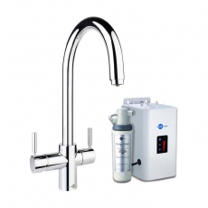 InSinkErator 3N1 J Shape Kitchen Sink Mixer Tap with Neo Tank and Filter - Chrome