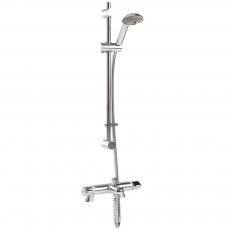 Inta Plus Deck Mounted Thermostatic Bath Shower Mixer with Slide Rail Kit & Deck Mounting Legs