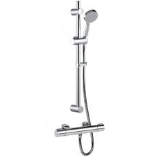 Inta Puro Thermostatic Bar Shower with Slide Rail Kit and Eco Air Handset Chrome