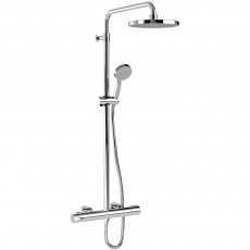 Inta Puro Safe Touch Bar Shower with Telescopic Riser Kit and Fixed Head Chrome