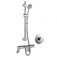 Inta Puro Safe Touch Thermostatic Bath Shower Mixer C/W Flexi Slide Rail Kit Chrome