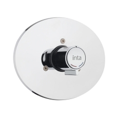 Inta Timed Flow Concealed Shower Control with Temperature Adjustment - Chrome